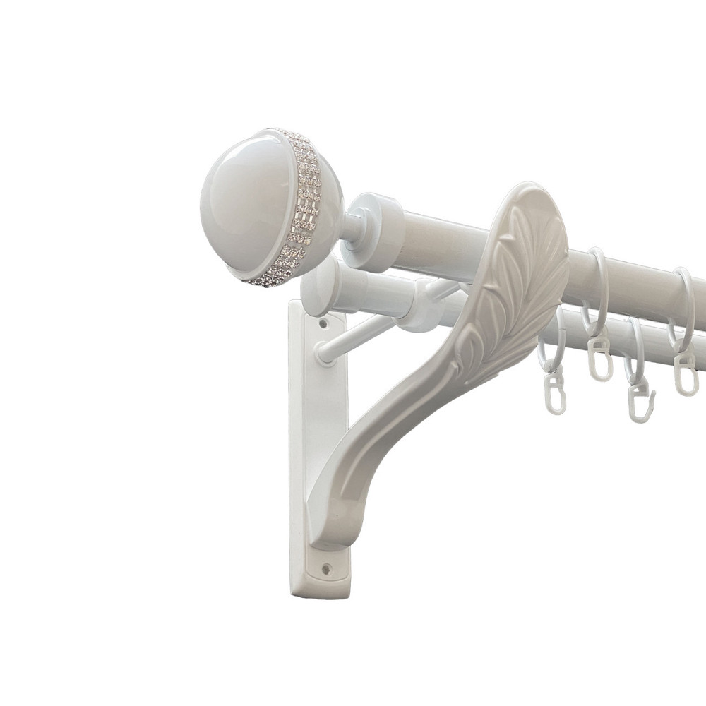 Карниз Orvit Авея металевий дворядний ретро Арктіс 25\19 мм 160 см (00-00010434) Львов - изображение 1