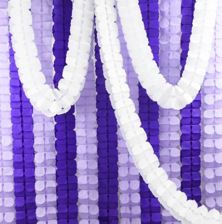 Гірлянда розтяжка паперова 3 м 16 на 11 см синій Київ - фото 6