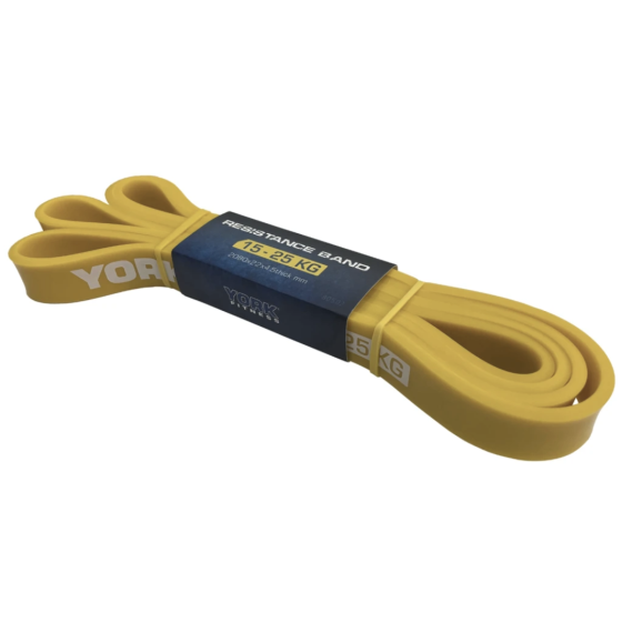 Резинка для фітнесу York 15-25кг - 2080x22x4,5 мм, жовтий Київ