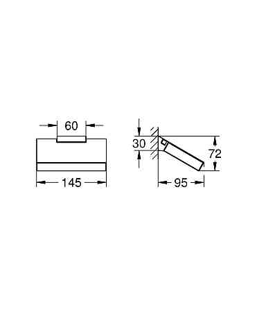 Тримач для туалетного тата Grohe Selection Cube (40781000) Київ