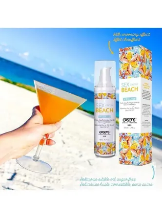 Масажна олія EXSENS Sex on the Beach 50мл розігрівальна, без цукру, без парабенів, їстівна Львів