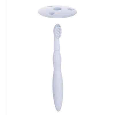 Дитяча зубна щітка Canpol babies з обмежувачем - блакитна (51/500_blu) Вінниця