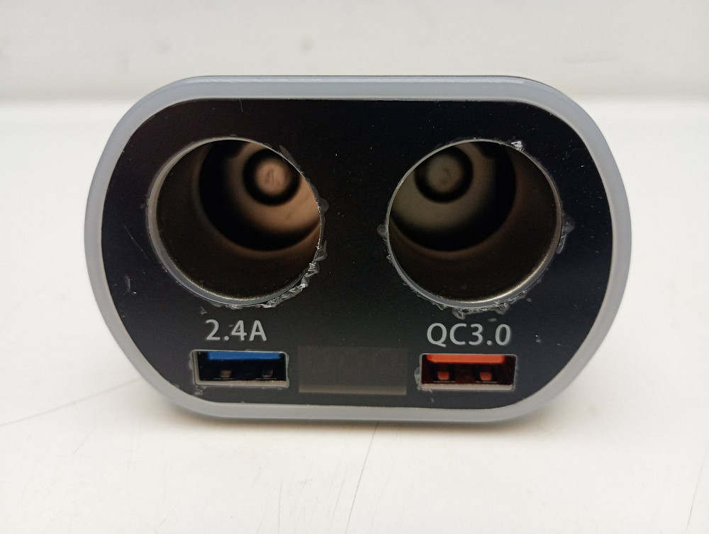 Автомобільна зарядка в прикурювач + розгалужувач прикурювача з Quick Charge Луцк - изображение 2