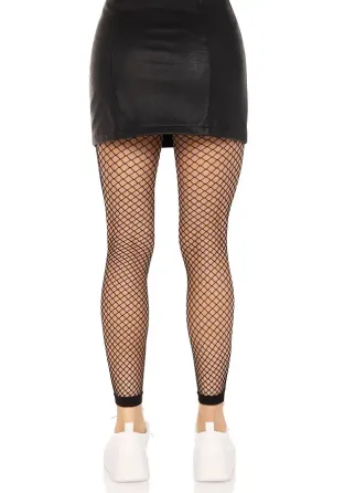 Панчохи Leg Avenue Industrial Net footless tights Black One Size Львов