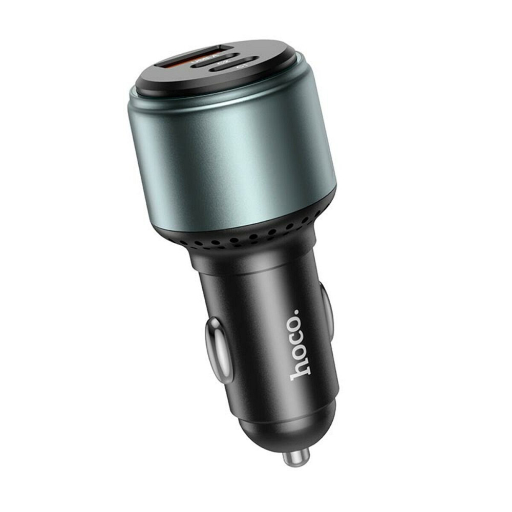 Автомобільний зарядний пристрій HOCO NZ9 Galloper 95W three-port(2C1A) car charger Black Киев - изображение 5