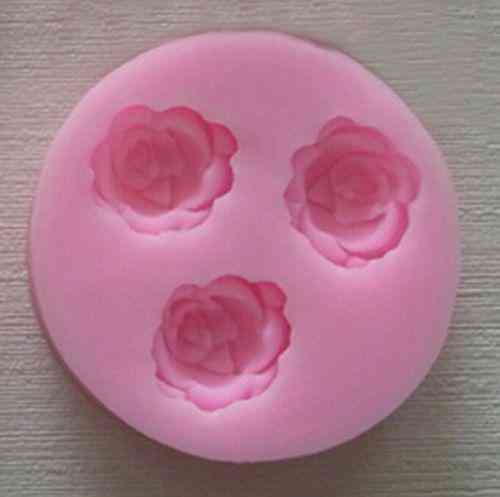 Молд для мастики Розы 46 мм розовый Киев
