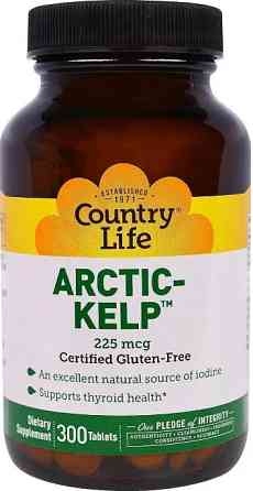 Ламінарія келп Country Life  Artic-Kelp 225 мкг 300 таб Київ