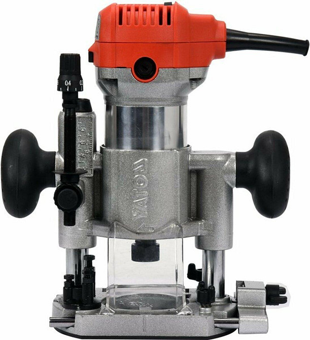 Фрезер ручний по крайці ламінатів мережевий YATO: 710 Вт, цанга Ø= 6, 8мм, хід- 20мм, нахил- 45° [4] Одесса - изображение 2