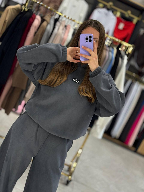 Жіночий теплий прогулянковий костюм двійка: кофта і штани турецький фліс Одеса - фото 5