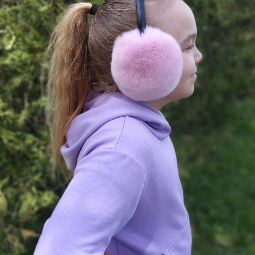 Наушники меховые женские из Rex Розовый Харьков - изображение 1