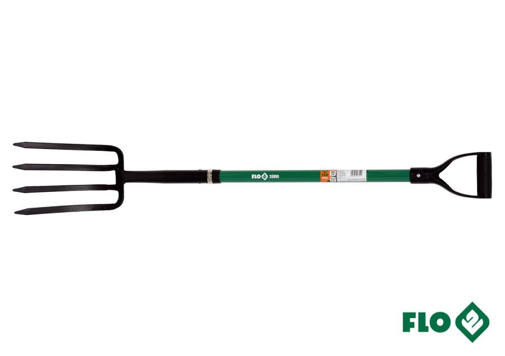 Вила садибні VOREL : 180 х 285 мм, l= 120 см, ручка зі скловолокна [6] Одеса - фото 1