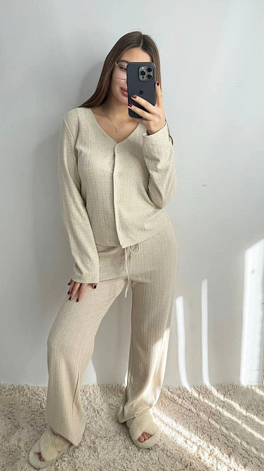 Універсальний жіночий костюм для дому та вулиці Капучино M-L Харків - фото 1