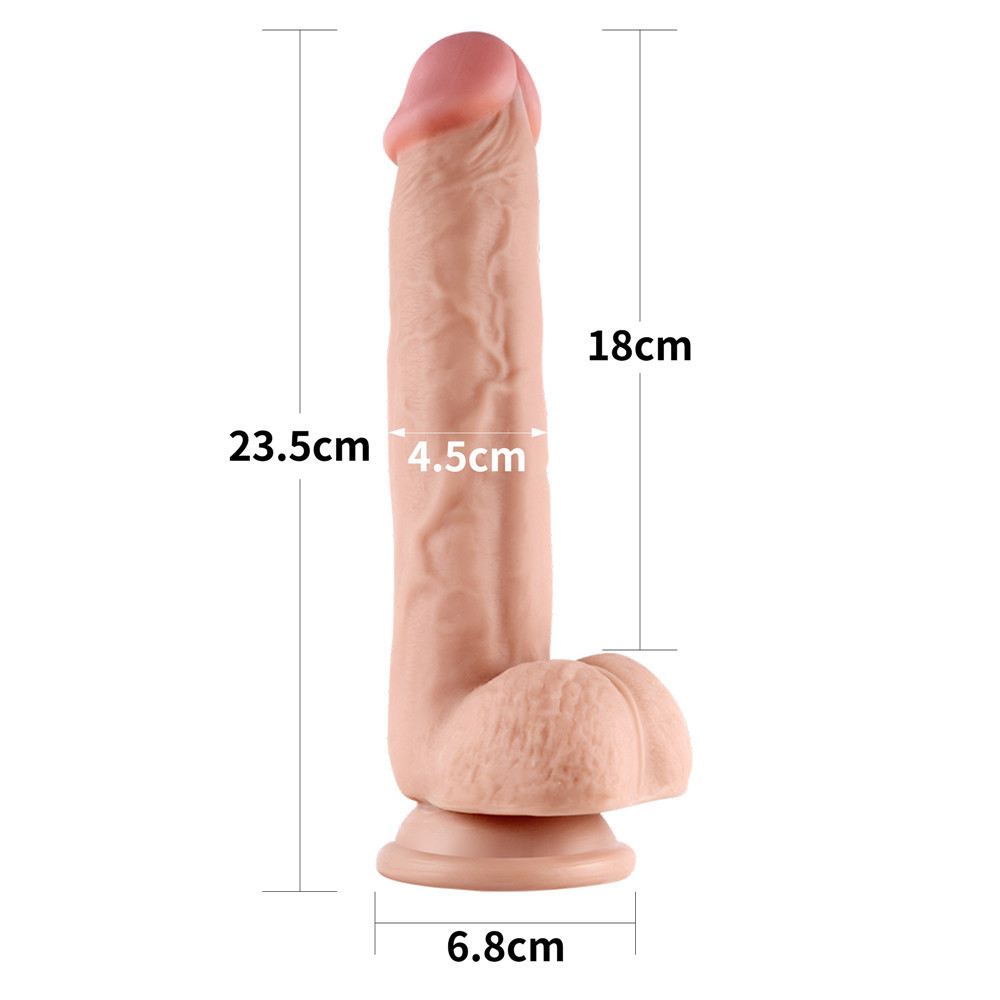 Фаллоимитатор - Sliding-Skin Dual Layer Dong 9