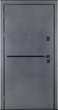 Дверь входная Гермес Форест 035 RAL 137 / ПВХ Клен айс + молдинг 860х2050 мм Киев