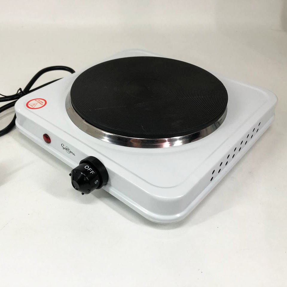 Побутова переносна електроплита Suntera SP-1930 белая, Компактна електронна плитка DT-95 Львів - фото 4