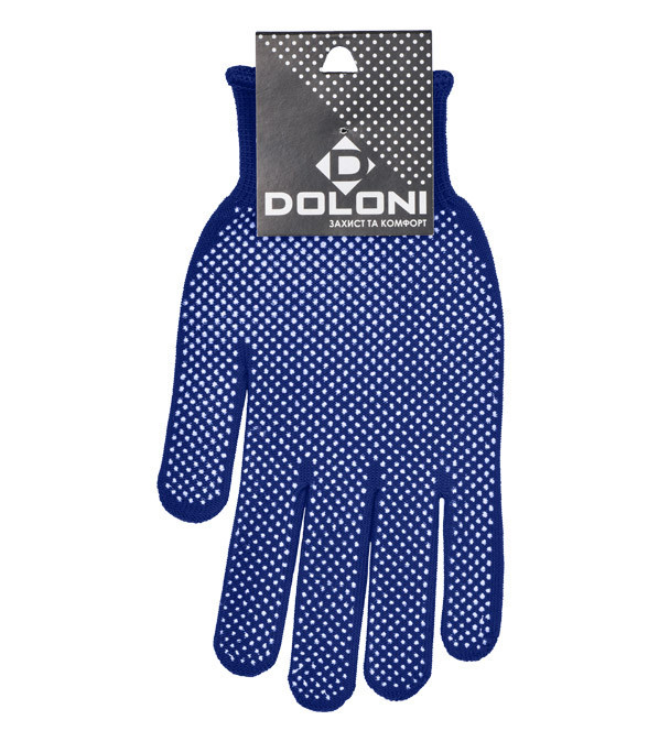 Doloni рукавички захисні трикотажні з ПВХ малюнком, розмір 10, Лайт 4412 Рівне - фото 3