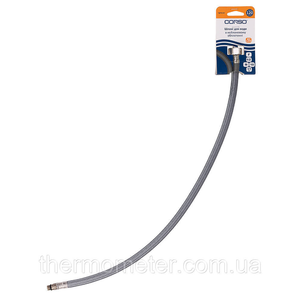 Шланг подводка 1/2" М10×17мм 60см NYLON CORSO XA-1306 (9690146) Київ - фото 2