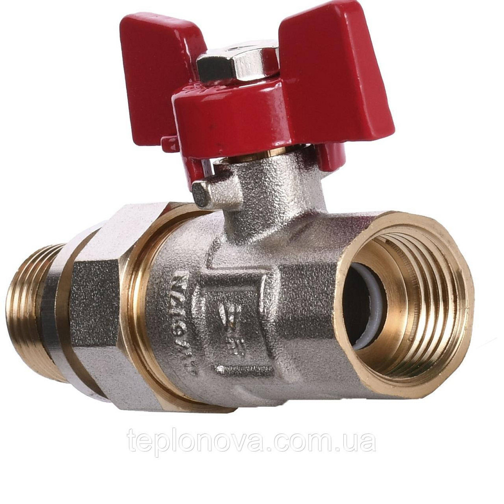 Кран шаровый прямой с американкой WATERVALVE Q003  NV-V123 1/2″ BH Черновцы - изображение 3