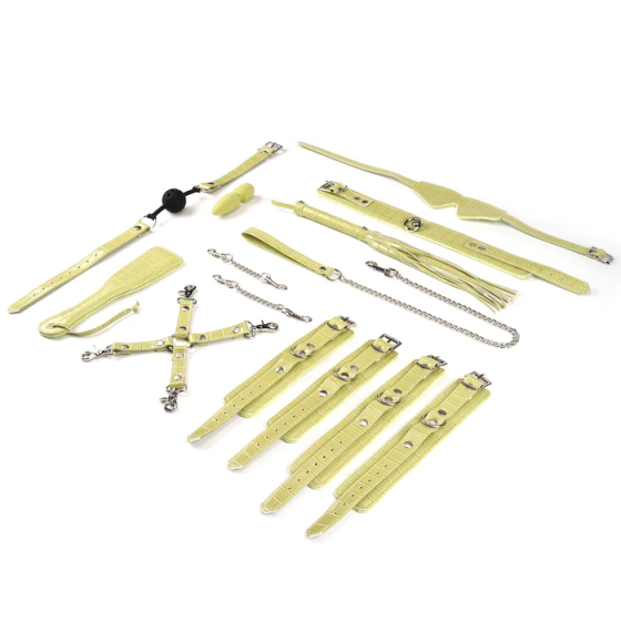 БДСМ-набір для початківців Liebe Seele Macaron 9pcs Bondage Kit-Melon, 9 предметів, мініванд Sex Aura Київ