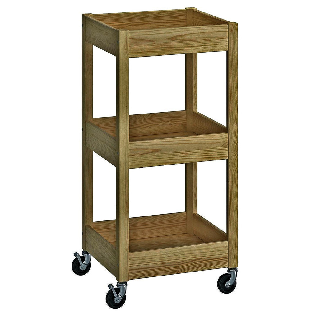 Етажерка для ванної на коліщатах "Фолаунд" сієна Миколаїв - фото 1