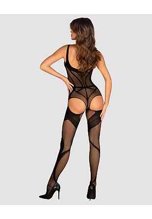 Сексуальный бодистокинг с открытым доступом Obsessive G336 черный, S/M/L Sex Aura Киев