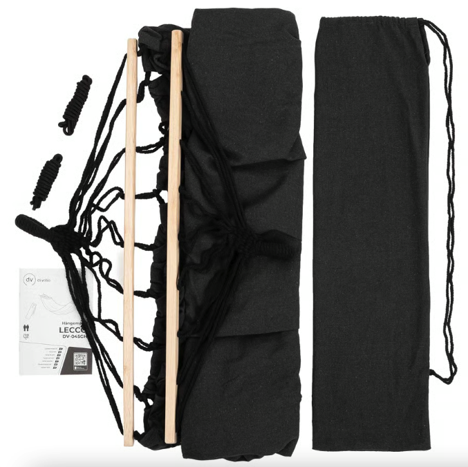 Подвесной гамак бразильский для дачи, дома, двора и отдыха на природе, прочный и удобный Di Volio Lecco графитовый Киев - изображение 7