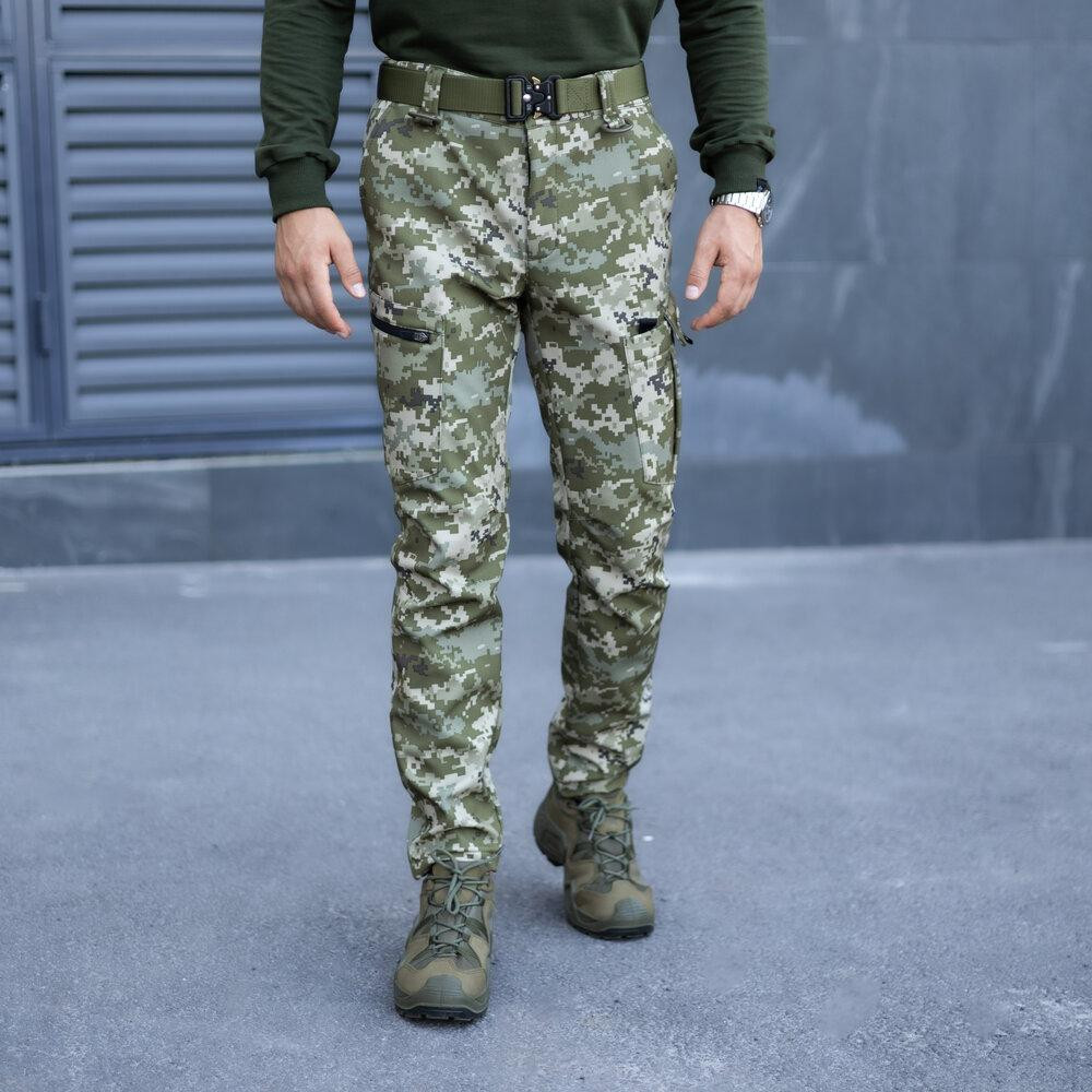 Штани карго чоловічі весняні з кишенями Піксель Pobedov Static Київ - фото 4