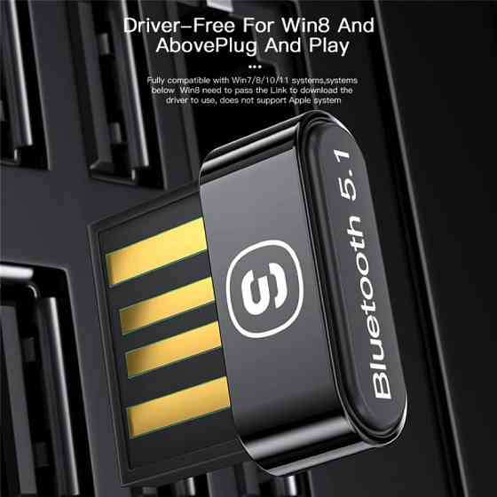 Bluetooth адаптер ESSAGER Mini BT5.0 Adapter Black EBT50-MN01 Одеса