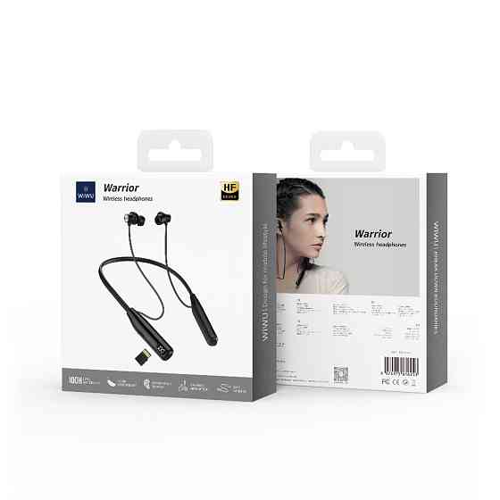 Бездротові спортивні навушники WIWU GB06 Warrior Wireless headphones Black Одеса