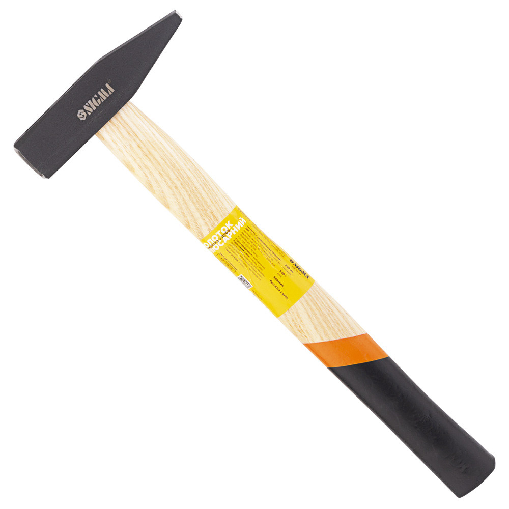 Sigma Молоток 500г слесарный деревянная рукоятка (дуб) SIGMA (4316351) Коломыя - изображение 1