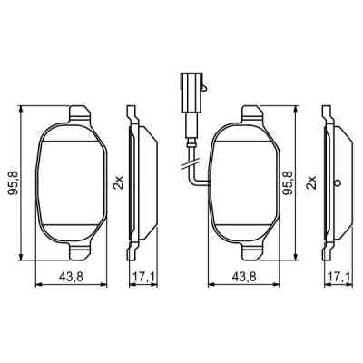 Тормозные колодки Bosch 0986494776 Винница