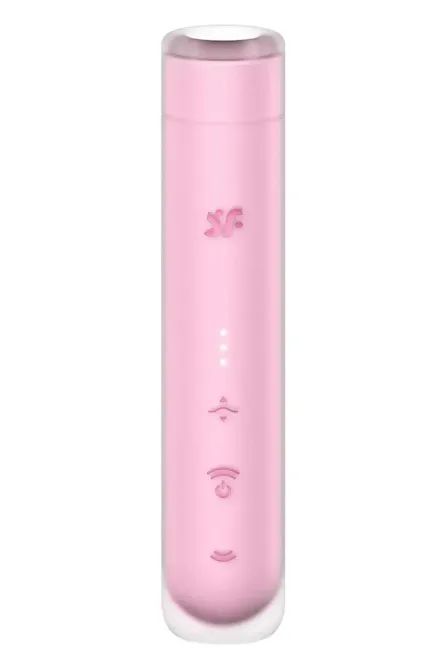 Вакуумний стимулятор Satisfyer First Kiss для клітора, рожевий, 12.5 х 2.5 см Sex Aura Київ - фото 1