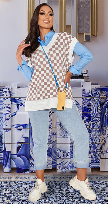 Вязанная жилетка (48-52) Киев - изображение 2