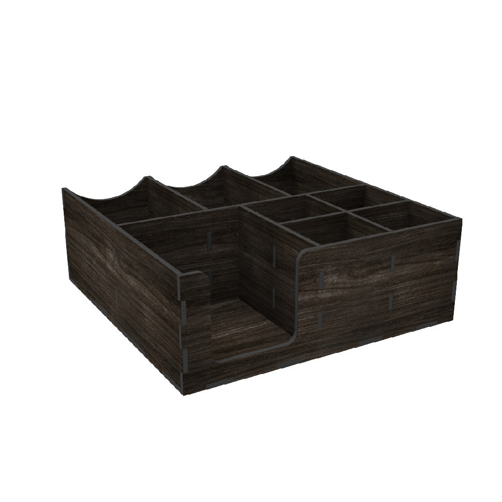 Органайзер EKOSTAR дерев'яний венге 280x280x100 Київ - фото 2