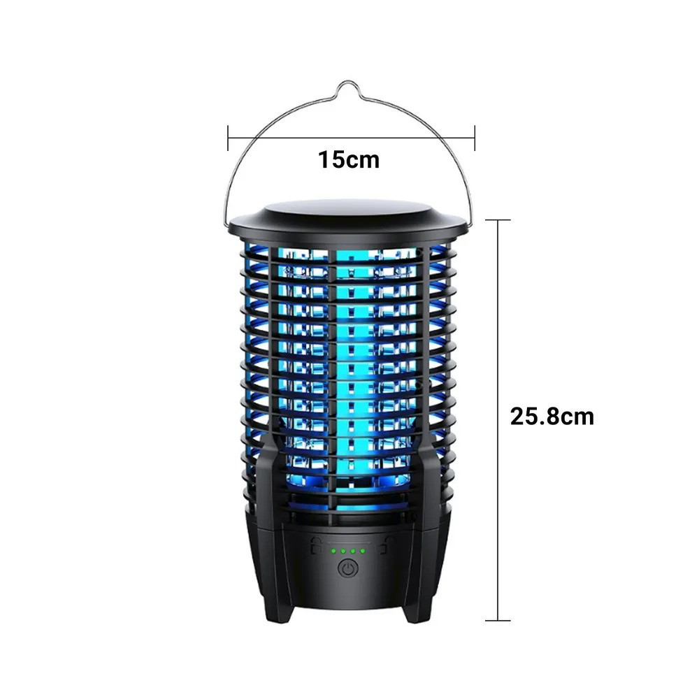 Антимоскитная лампа аккумуляторная портативная с ловушкой от насекомых,светильник уничтожитель комаров и мух Каменец-Подольский - изображение 2