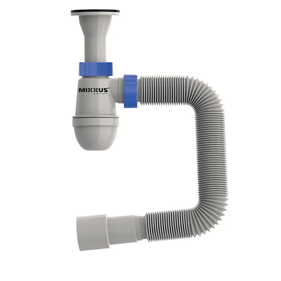 Сифон для умивальника Mixxus SU-09-A 1 1/4"x32 з литим випуском (MI8189) ( 18016 ) Харків