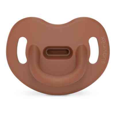 Пустышка Suavinex Colour Essence 6-18 мес, анатомическая силиконовая, коричневая (308076) Винница