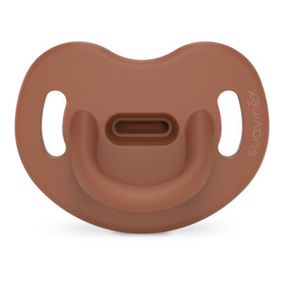 Пустышка Suavinex Colour Essence 6-18 мес, анатомическая силиконовая, коричневая (308076) Винница - изображение 1