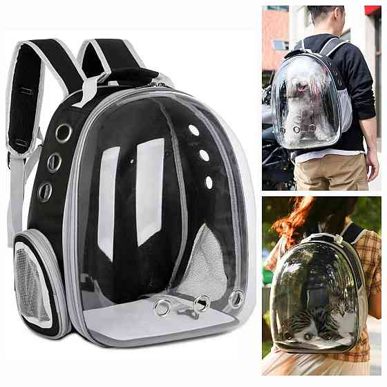 Рюкзак переноска для домашніх тварин з віконцем прозорий 42х33х26см Луцк