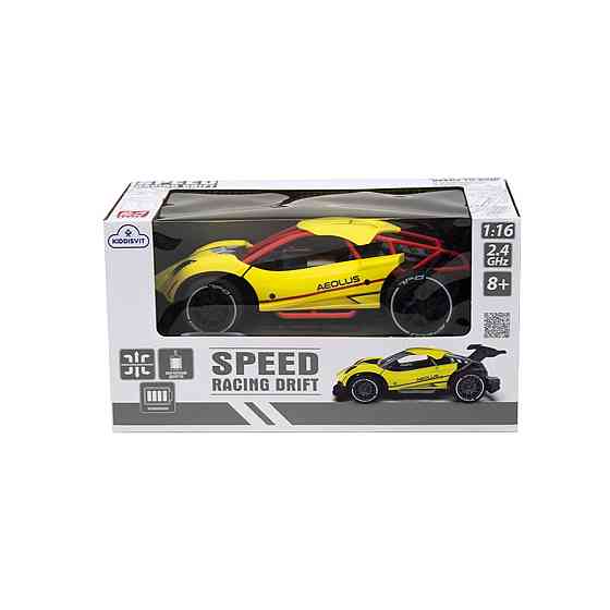 Автомобіль Speed racing drift з р/к – Aeolus (жовтий, 1:16) Дніпро