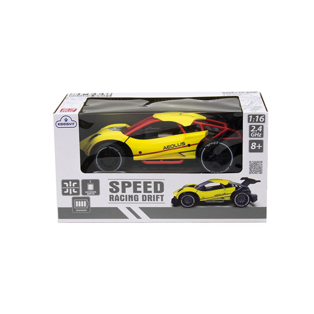 Автомобіль Speed racing drift з р/к – Aeolus (жовтий, 1:16) Дніпро - фото 6