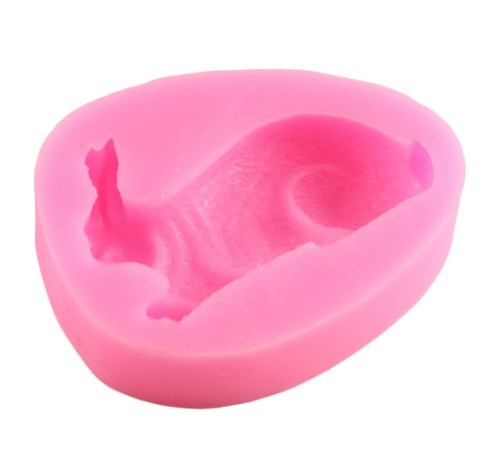 Молд силіконовий Заєць 58 на 44 мм рожевий Київ - фото 3