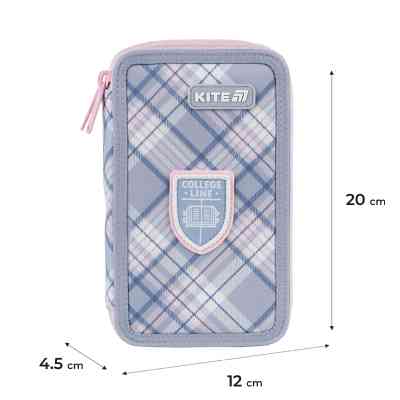 Пенал Kite 623 College Line Girl, 2 відділення (K25-623-1) Вінниця