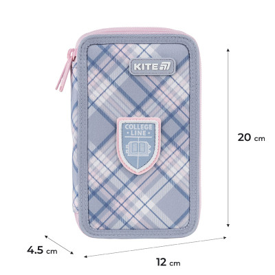 Пенал Kite 623 College Line Girl, 2 відділення (K25-623-1) Вінниця - фото 2