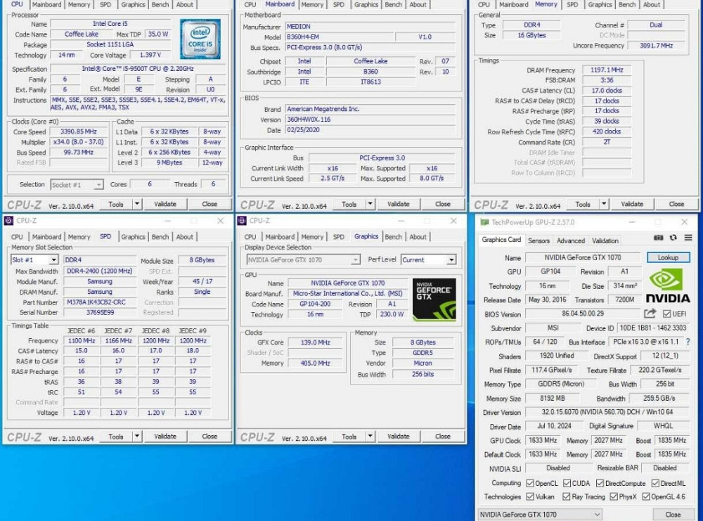 Компьютер: i5 9500/ 16Gb DDR4/ GTX 1070 8Gb. GDDR5 / SSD 120 HDD500 / 530W. Киев - изображение 2