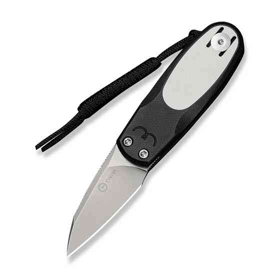 Ніж складаний кишеньковий Civivi Purr, (4.65 см) Nitro-V / G10 чорний/білий Киев