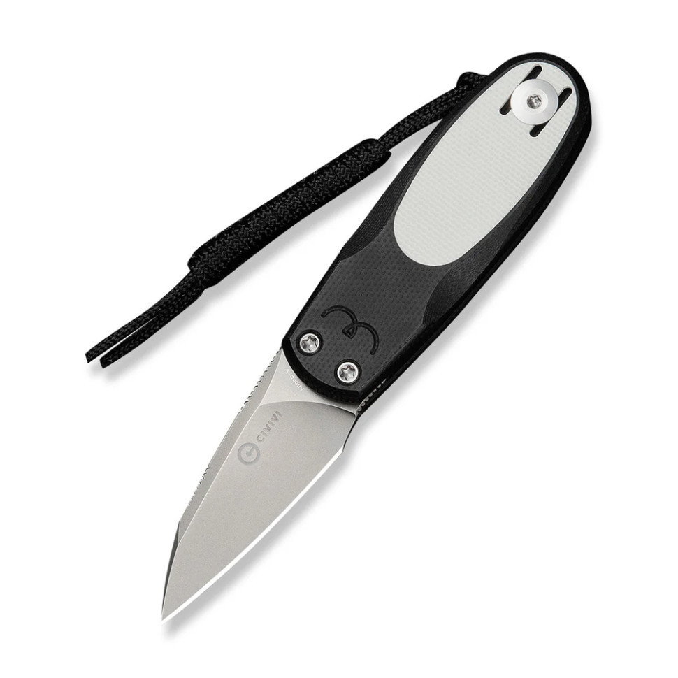 Ніж складаний кишеньковий Civivi Purr, (4.65 см) Nitro-V / G10 чорний/білий Киев - изображение 1