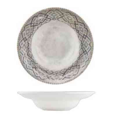 Тарілка By Bone серія "Rug" для пасти з піднятим бортом 25 см (RUG-ZT-25-CK) Вінниця
