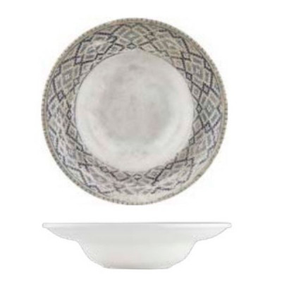 Тарелка By Bone серія "Rug" для пасти з піднятим бортом 25 см (RUG-ZT-25-CK) Винница - изображение 1