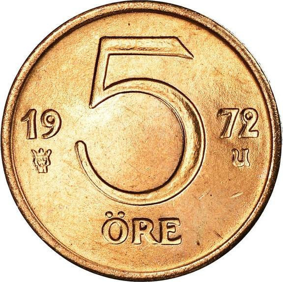 Швеція 5 ере, 1972-1973 Полтава - фото 1